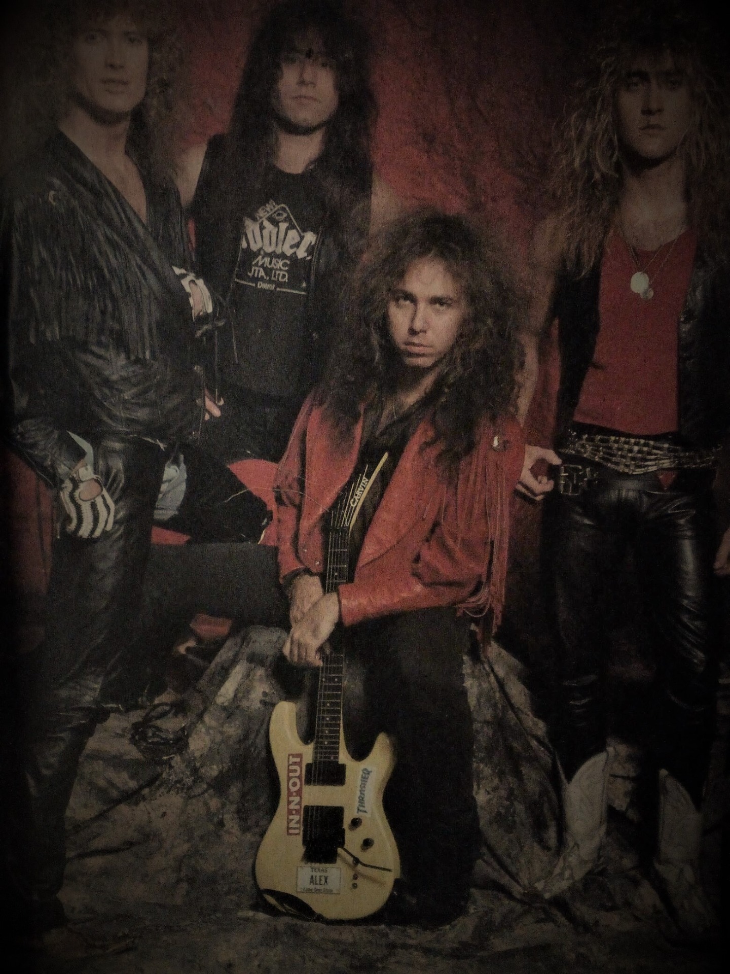 la Masi Band con Rhett Forrester, Metal Shock 1989. Collezione privata