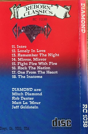 il retro del bootleg Reborn Classics, 1993. Collezione privata